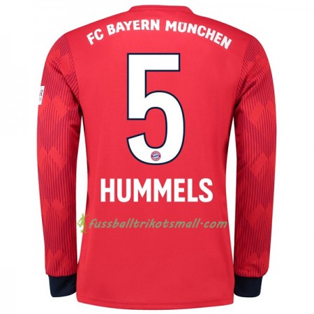Günstige Fußballtrikots FC Bayern München Hummels 5 2018-2019 Langarm Heimtrikot kaufen